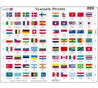 Larsen L2 Vlaggenpuzzel, Nederlands editie, Frame puzzel met 8 (Importación USA)