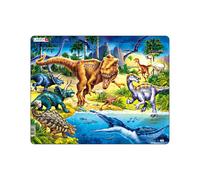 Larsen NB3 Dinosaurios del período Cretácico, edición en Neutral, Puzzle de Marco con 57 Piezas
