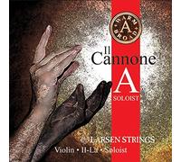 LARSEN STRINGS Cuerdas de violín II Cannone - Violín 4/4 - Soloist - Cuerda suelta A Warm & Broad, núcleo de nylon de fibra multifilamento, entrelazada con aluminio, tensión 6,10/13,42