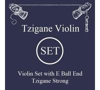 LARSEN STRINGS Cuerdas Violin Tzigane Multifilamento Fiber Core Set E acero bola strong