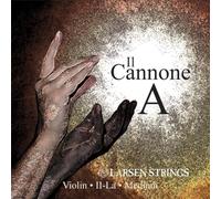 LARSEN STRINGS Violin Saiten II Cannone - 4/4 Violín - Medium - Cuerda individual A, núcleo de nailon de fibra multifilamento, entorchado de aluminio, tensión 5,23/11.50