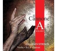 LARSEN STRINGS Violin Saiten II Cannone - 4/4 Violín - Solista - Cuerda individual A, núcleo de nailon de fibra multifilamento, entorchado de aluminio, tensión 5,97/13.13