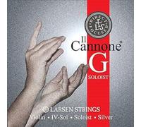 LARSEN STRINGS Violin Saiten II Cannone - 4/4 Violín - Solista - Cuerda individual G Direct & Focused, núcleo de nailon de fibra multifilamento, entorchado de plata pura, tensión 4,9/10.78