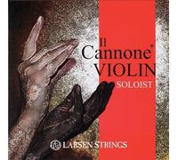 LARSEN STRINGS Violin Saiten II Cannone - 4/4 Violín - Solista - Juego de 4 cuerdas, tensión 24,5 kg/53.9 lbs