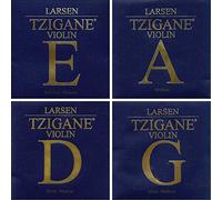Larsen Tzigane - Juego de cuerdas para violín 4/4 - Mediano calibre con bola E