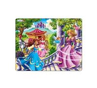 Larsen US10 Princesas de Cuento de Hadas, Puzzle de Marco con 24 Piezas