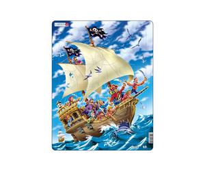 Larsen US9 Piraten vieren een succesvolle inval, Frame puzzel (Importación USA)