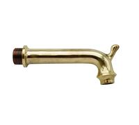 L'Artistica F.LLI PERINCIOLI | Grifo de salida continua con gancho de conexión de 3/4 de pulgada M, salida de latón para fuentes de columna o pared, 60 x 165 mm