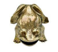 L'Artistica F.LLI PERINCIOLI | Rana de bronce para fuente de chorro, dispensador continuo de latón para fuentes de columna o pared, 90 x 110 mm