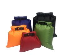 LARUISEE 5 bolsas impermeables ligeras para viajes, natación, esnórquel, senderismo, mochilero, kayak, al aire libre, playa, bolsas de almacenamiento con hebilla, Colores mezclados