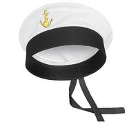 LARUISEE Sombrero de capitán yate marineros, gorra de mar, accesorio de disfraz azul marino, para hombres y mujeres, gorra de marinero para cosplay