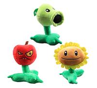 Laruokivi Peashooter & Cherry & Sunflower Plush Toys Set Plantas Fruta Suave Peluche Muñeca 3pcs Regalo