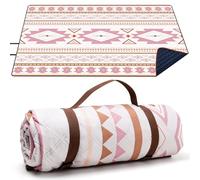 LARUTAN Manta de picnic extragrande, impermeable, 200 x 300 cm, plegable con asa, manta de playa, cómoda y lavable, para vacaciones familiares, jardín y pícnic, esterilla de playa Cape Town