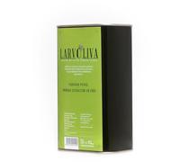 Larvoliva Aceite de Oliva Virgen Extra, Variedad Picual, Primera Extracción en Frío, Filtrado, Origen Jaén, Lata 1 Litro