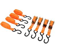 Las 10342 - Juego de Correas tensoras con trinquete y Ganchos en Forma de S (4 Piezas)