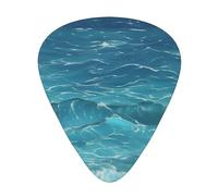Las 12 púas de guitarra Deep Blue Sea por paquete, disponibles en 3 grosores diferentes, adecuadas para guitarras eléctricas, ukeleles, etc.