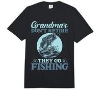 Las Abuelas no se jubilan Van a Pescar Abuela Pesca Comfort Colors Adult Heavyweight T-Shirt