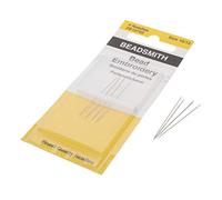 Las agujas de bordar Beadsmith, surtido de tamaños 10 y 12, paquete de 4, calidad europea, ideales para tejer en ángulo recto - ¡las puntas romas no deshilachan los hilos al pasar!