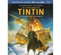 Las Aventuras de Tintin: El Secreto del Unicornio, Blu-ray 3D + Blu-ray [DVD]