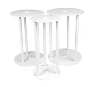 Las barras de la espiga de la torta colocan varillas de soporte de plástico reutilizables 4 6 8 pulgadas para pasteles escalonados apilamiento de la construcción de 3 set..