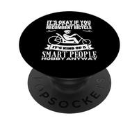 Las Bicicletas reclinadas Son para Personas Inteligentes Bicicleta reclinada Divertida PopSockets PopGrip Adhesivo