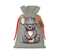 Las bonitas bolsas de cordón con estampado de koala para regalos, bolsas de regalo de tela reutilizables, para regalos de vacaciones y fiestas
