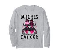 Las Brujas se unen contra el cáncer de Mama, Rosa, Octubre, Halloween Manga Larga