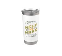 Las buenas películas me ayudan a ganar dinero Emprendimiento Vaso térmico de acero inoxidable de doble pared