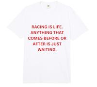 Las Carreras Son Vida. Cualquier Cosa Que Viene Antes o después es Solo Comfort Colors Adult Heavyweight T-Shirt