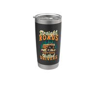 Las carreteras rectas no hacen carreras todoterreno de motocross hábiles Vaso térmico de acero inoxidable de doble pared