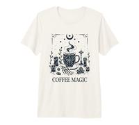 Las Cartas del Tarot del café Esqueleto Amante del café Adicto a la cafeína Camiseta Premium
