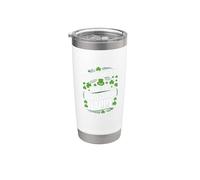 Las carteras Bitcoin hacen que este duende sea feliz día de San Patricio Vaso térmico de acero inoxidable de doble pared