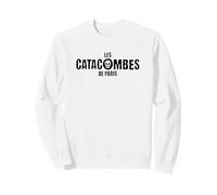 Las catacumbas de París (en francés) Skull Black Print Sudadera