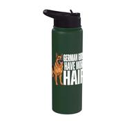 Las chicas alemanas tienen más pelo Perro alsaciano Pastor alemán Stainless Steel Insulated Water Bottle