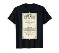 Las Chicas Buenas leen Malos Libros Graciosos Amante de los Libros Lector Mujeres Camiseta