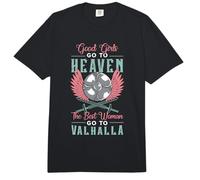 Las Chicas Buenas Van al Cielo Las Mejores valquirias de Guerreros Vikingos Comfort Colors Adult Heavyweight T-Shirt