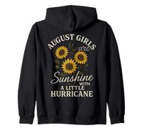 Las chicas de agosto son sol con una cita de huracán Sudadera con Capucha