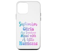 Las Chicas de septiembre Son Sol Mezclado con un pequeño huracán Carcasa para iPhone 12 Mini