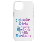Las Chicas de septiembre Son Sol Mezclado con un pequeño huracán Carcasa para iPhone 14 Plus