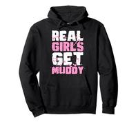 Las Chicas de Verdad Ponen a Muddy Mud Runner Mud Running Sudadera con Capucha