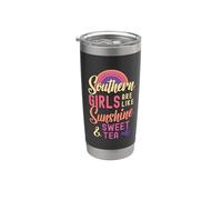 Las chicas del sur son como el sol & Té dulce para amantes del té Chai Vaso térmico de acero inoxidable de doble pared