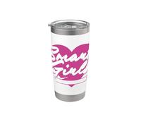 Las chicas inteligentes lideran el camino Inspirando el corazón Vaso térmico de acero inoxidable de doble pared