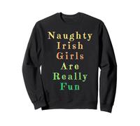 Las Chicas irlandesas traviesas Son Realmente Divertidas Mujeres Chica Mujer Divertido Sudadera
