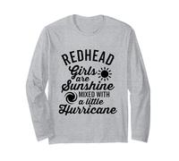Las Chicas pelirrojas Son el Sol y un huracán Divertido Manga Larga
