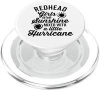 Las Chicas pelirrojas Son el Sol y un huracán Divertido PopSockets PopGrip para MagSafe