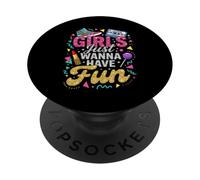 Las Chicas Retro Solo Quieren divertirse a la Moda PopSockets PopGrip Adhesivo