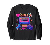 Las chicas solo quieren divertirse 80s Old School Time Design Manga Larga