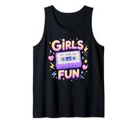 Las Chicas Solo Quieren divertirse con un Ambiente Retro de Fiesta Retro de los 80 Camiseta sin Mangas