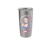 Las chicas solo quieren tener derechos fundamentales La feminista Mona Lisa Vaso térmico de acero inoxidable de doble pared
