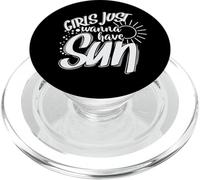 Las Chicas Solo Quieren Tener Vacaciones al Sol PopSockets PopGrip para MagSafe
